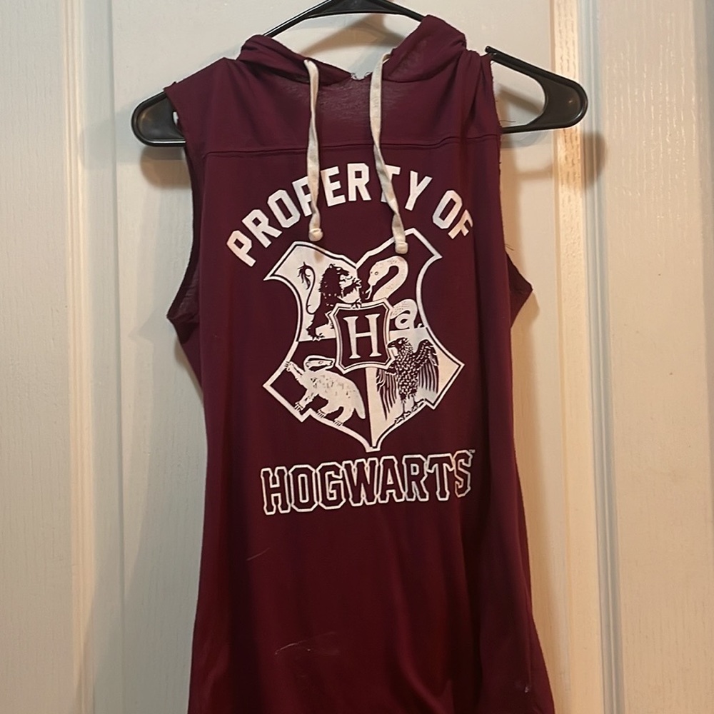 Harry Potter Brand, maroon color, and a small.